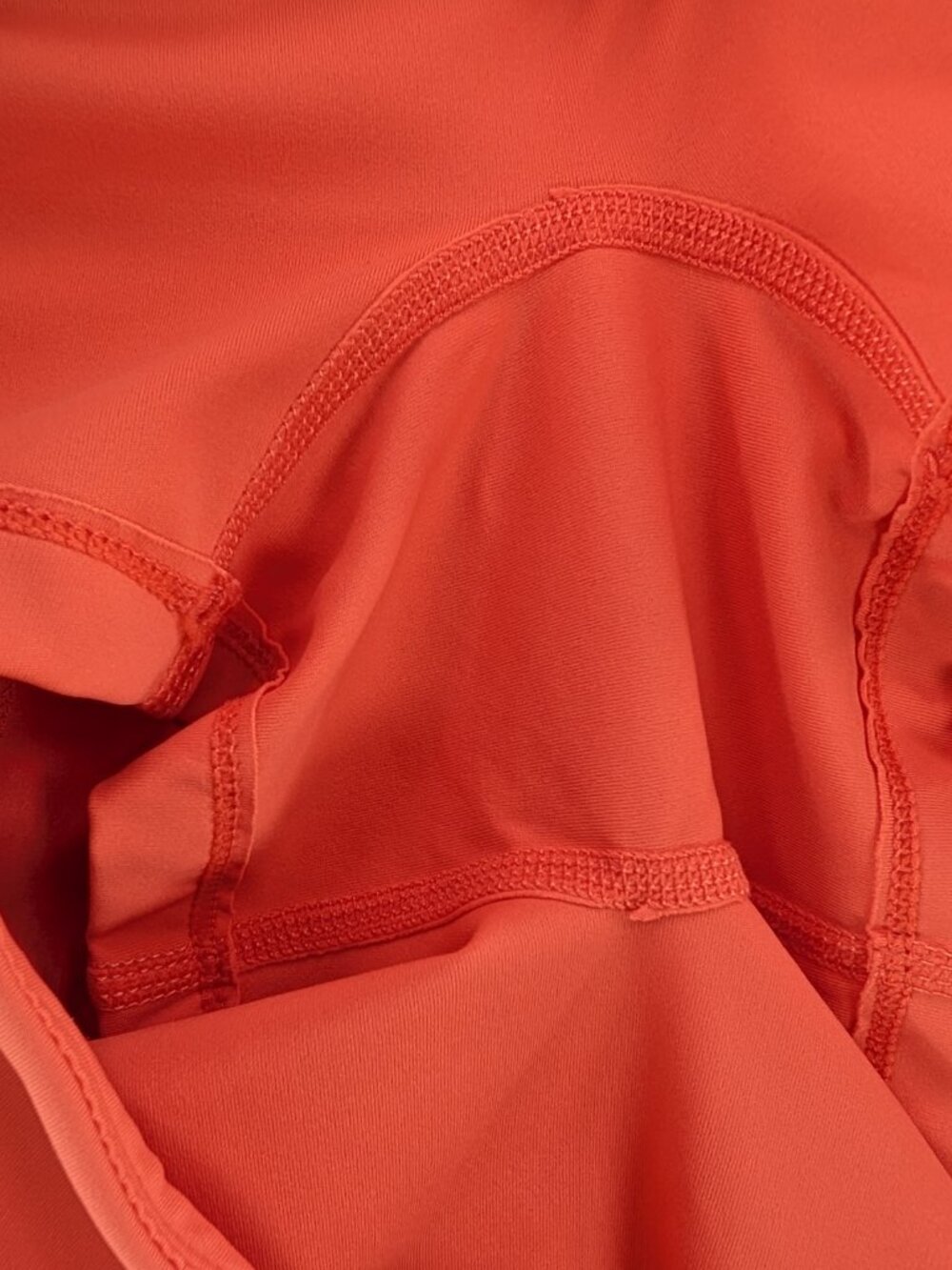 Halara Breezeful Midi Skirt Womens Sz XL Orange Stretch Skort Shorts Asymmetric - Picture 11 of 11